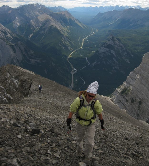 Jenni Hulburt climbing Kananaskis Country, Alberta, Canada