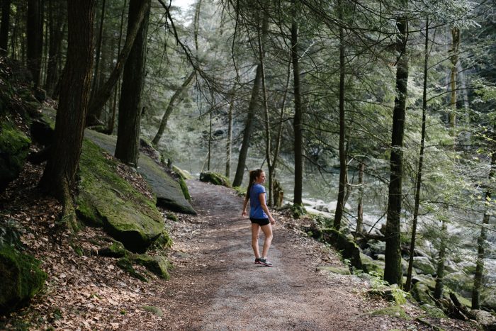 Pennsylvania runner outdoors on the trail